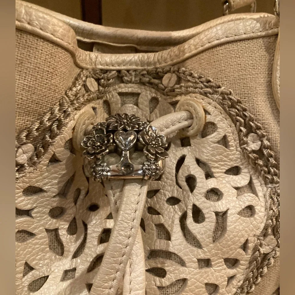 Brighton Collectibles‎ MASTERPIECE NICHOLA Leather Shoulder Crossbody Bag Laser